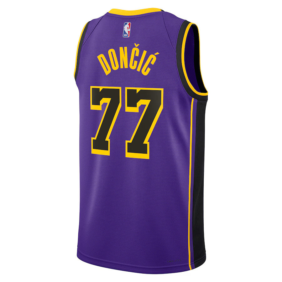 Luka Don - Los Angeles Lakers Statement Edition 2024 NBA Jersey - Purple - Unisex