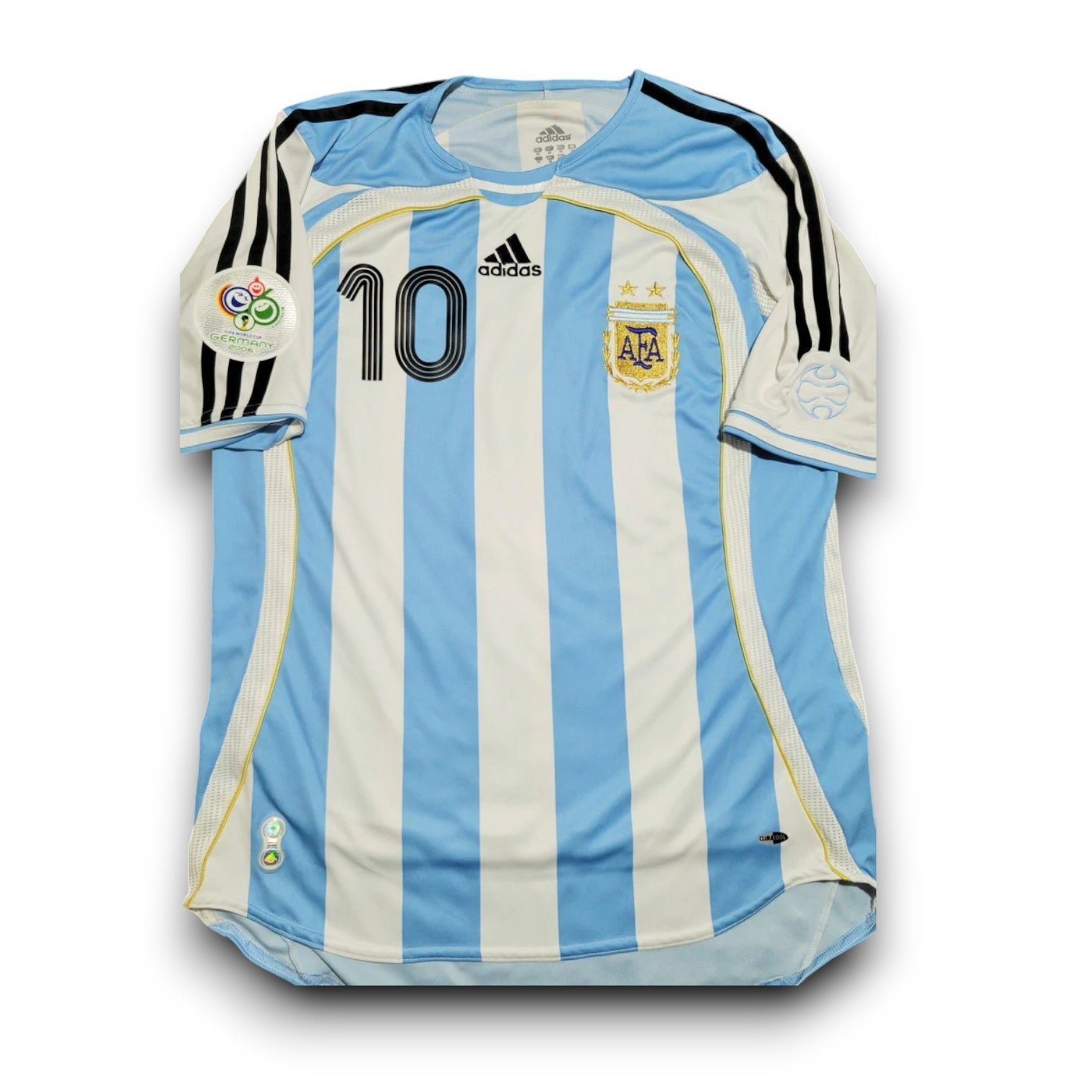 RIQUELME #10 Argentina Retro Jersey Home 2006